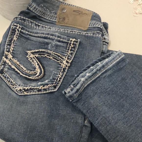 Silver Suki sz27 Mid Skinny Joga Jeans - Picture 3 of 6